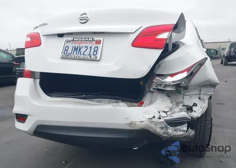 2019 Nissan Sentra S из США, поврежденный, VIN 3N1AB7AP8KY291765